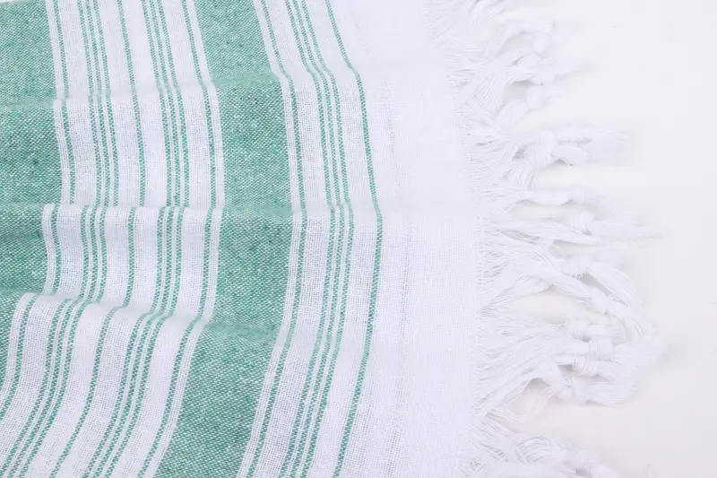 Wedding Gifts Towel, Monogrammed Turkish Towel, Scarf Towel, Organic Turkish towel, 68x32 Cotton Striped Towel, Thin towel, Gift For Mom - 8