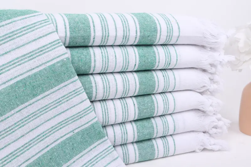 Wedding Gifts Towel, Monogrammed Turkish Towel, Scarf Towel, Organic Turkish towel, 68x32 Cotton Striped Towel, Thin towel, Gift For Mom - 1