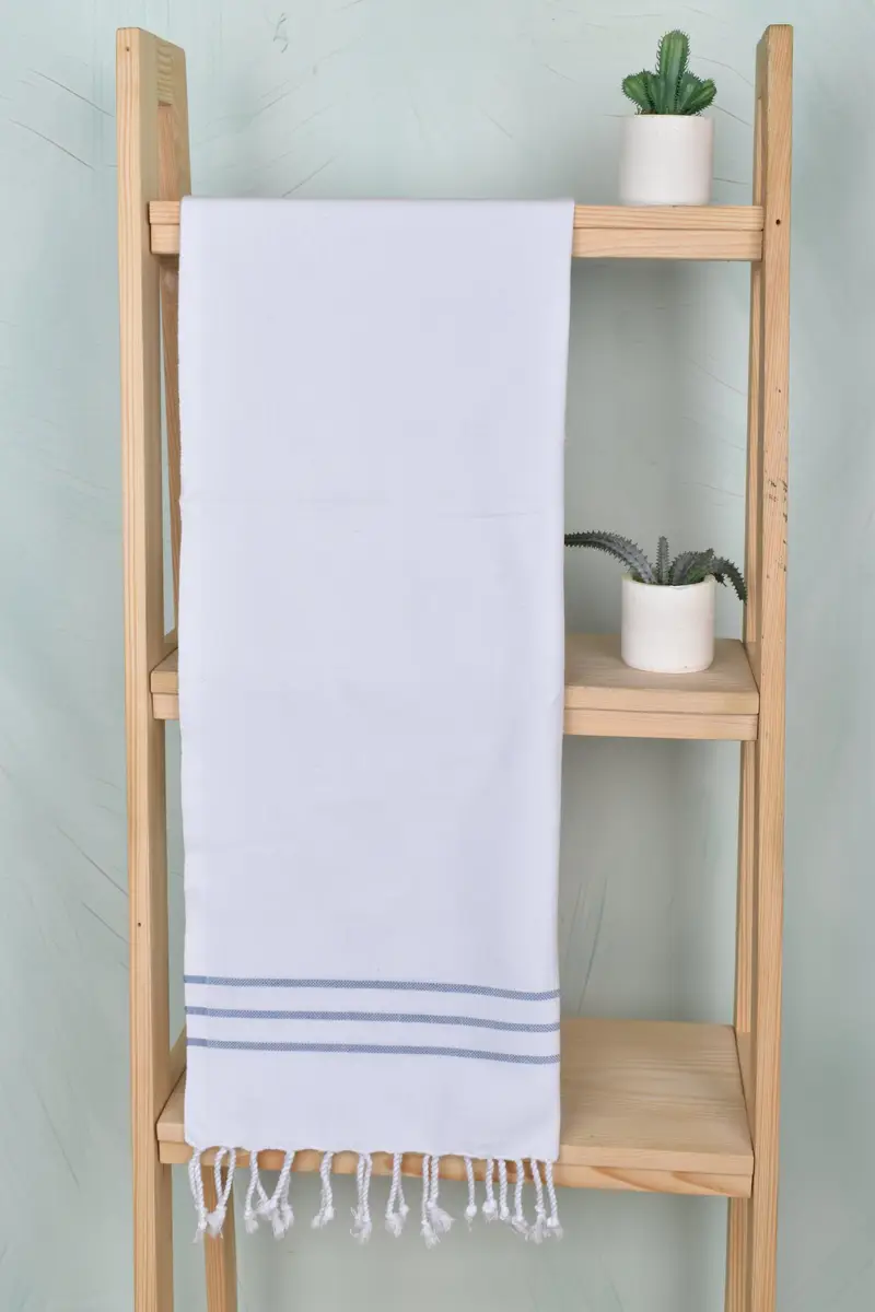 Monogram Kitchen Towel, Turkish Tea Towel, 40x24 Cotton Striped Towel, Turkish Hand Towel, Custom Wedding Gift From Bridesmaid, Embroidery Towels - 8
