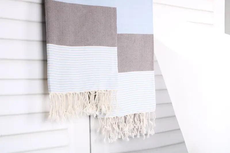 Bridesmaid Gift, 68x40 Cotton Striped Towel, Luxury Turkish peshtemal beach towel, Personalized Gift For Her, Beach Towel Gift, Soft towel - 8