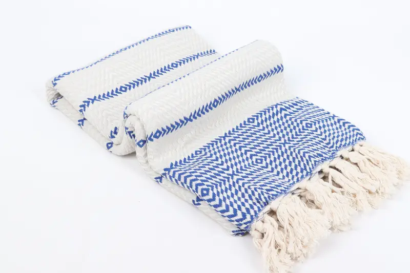Personalized Turkish Towel, Handmade Gift, Bridal Shower Gifts, Quick-dry peshtemal, Beach Size Towel, 80x40 Cotton Diamond Towel, Spa Gift Towel - 6