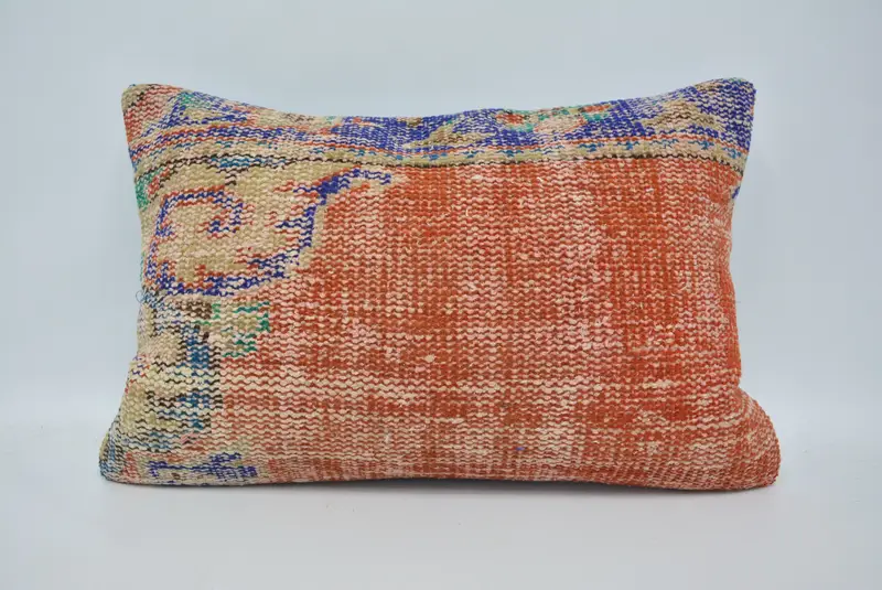 Colorful Pillow Sham, Home Decor Pillow, Gift Pillow, 16x24 Red Pillow, Boho Pillow Sham Cover, Retro Pillow Sham, Pillow Cover - 1
