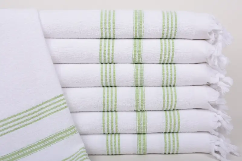 Personalized Gift, Wedding Favors, Custom Turkish Towel, Summer Gift, Welcome Wedding Gift, Monogrammed Hand Towel, 40x18 Cotton Striped Terry Towel