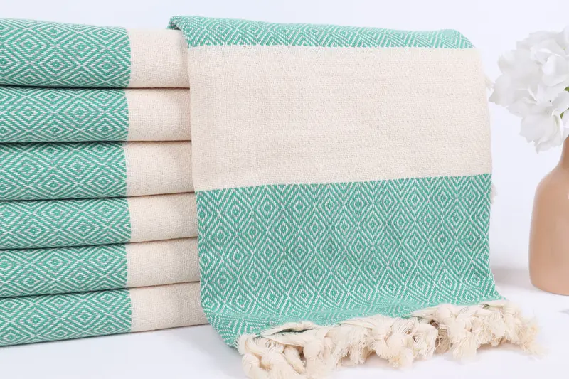 Wedding Gift Ideas, Summer Towel, Bachelorette Favors Beach, Travel towel, Sand-resistant towel, Monogram Beach Towel, 70x40 Cotton Diamond Towel - 2