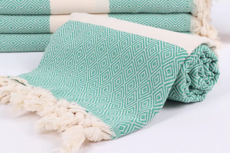 Wedding Gift Ideas, Summer Towel, Bachelorette Favors Beach, Travel towel, Sand-resistant towel, Monogram Beach Towel, 70x40 Cotton Diamond Towel - 4
