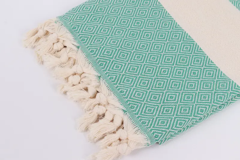Wedding Gift Ideas, Summer Towel, Bachelorette Favors Beach, Travel towel, Sand-resistant towel, Monogram Beach Towel, 70x40 Cotton Diamond Towel - 7