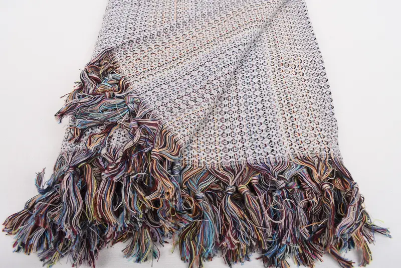 Monogram Blanket, Gift For The Home Decor, Turkish Blanket, 90x88 Cotton Colorful Diamond Towel, Best Friend Christmas Gift, Personalized Blanket - 8