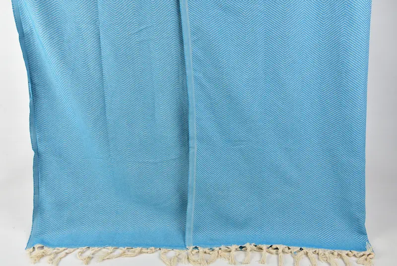 Personalized Gifts, Turkish Beach Blanket, 84x68 Cotton Zig zag Towel, Personalized Gift, Bachelorette Party Favors, Decorative Blanket - 7