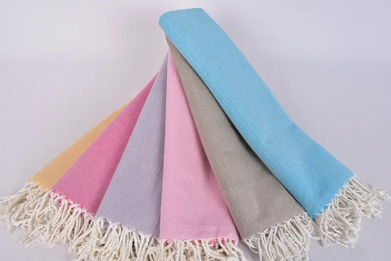 Kids Beach Towel, Beach Towel Bulk, Sand-resistant towel, Best Friend Gift Ideas, Personalized Gift, 70x38 Cotton Geometric Towel, Handmade Gift - 4