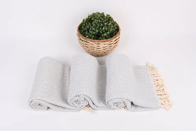 Handmade Gift, Beach towel, Bachelorette Favor, Handmade Turkish bath towel for summer vacation, Hammam towel, Spa Towel, 70x40 Cotton Zig zag Towel - 8