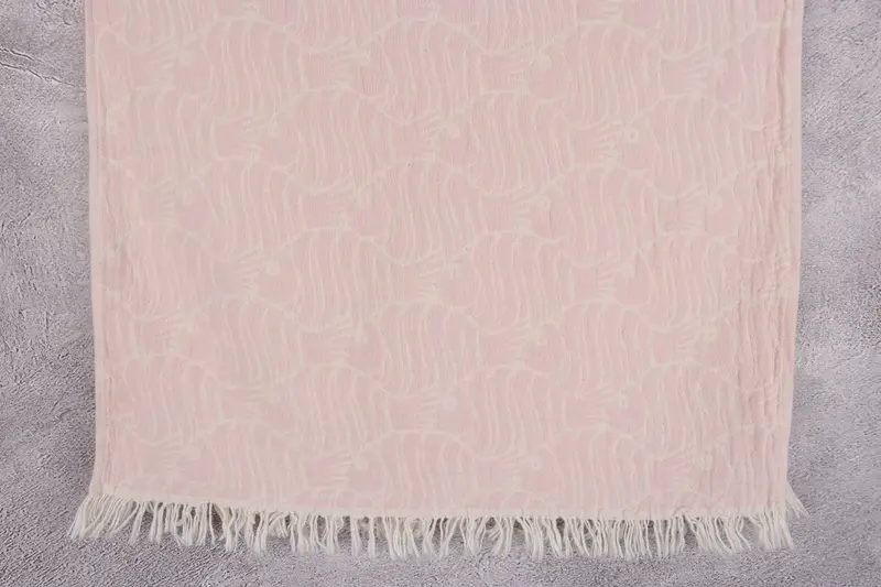 Wedding Gift Towels, Light Pink Animal Print Towel, 24x40 Inches