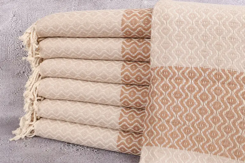 70x40 Cotton Striped Towel, Bridal Shower Favors, Lightweight towel, Monogram Turkish Towel, Engagement Gift, Soft and absorbent Turkish towel - 1
