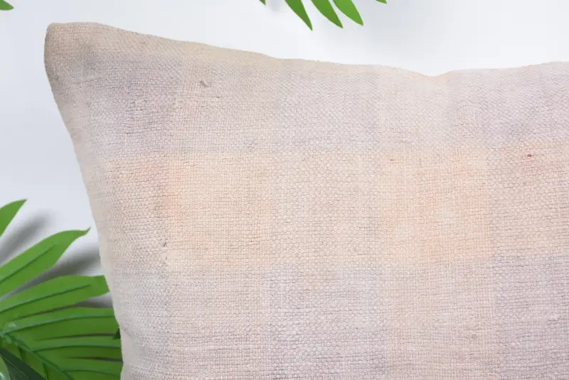 Pillow for Couch, Handmade Kilim Cushion, Kilim Pillow Cover, Pillow Sham, Pastel Cushion Case, Indoor Pillow Case, 16x16 Beige Cushion Cover - 2