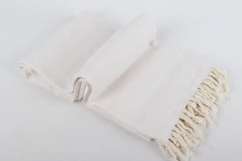 Housewarming Gift, Gifts For Him, Thin towel, 70x40 Cotton Diamond Towel, Wedding Day Gift For Bride, Girls Weekend Favors, Wedding Hand Made Gift - 6