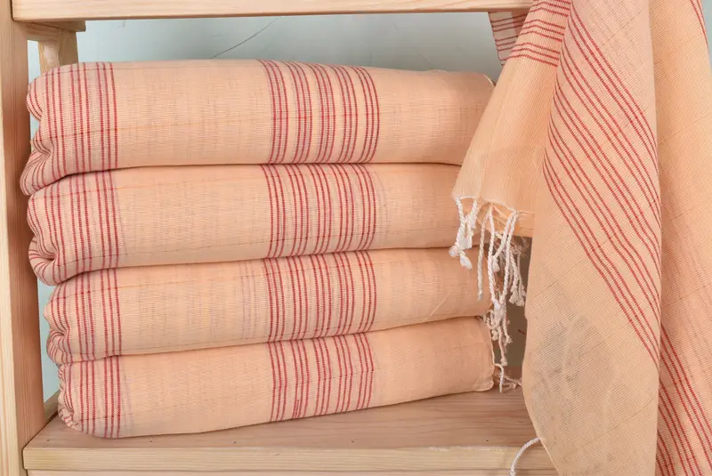 70x40 Cotton Striped Towel, Organic Turkish towel, Spa Towel, Luxury Turkish peshtemal beach towel, Wedding Favors, Employee Gifts, Quick-dry towel - 2