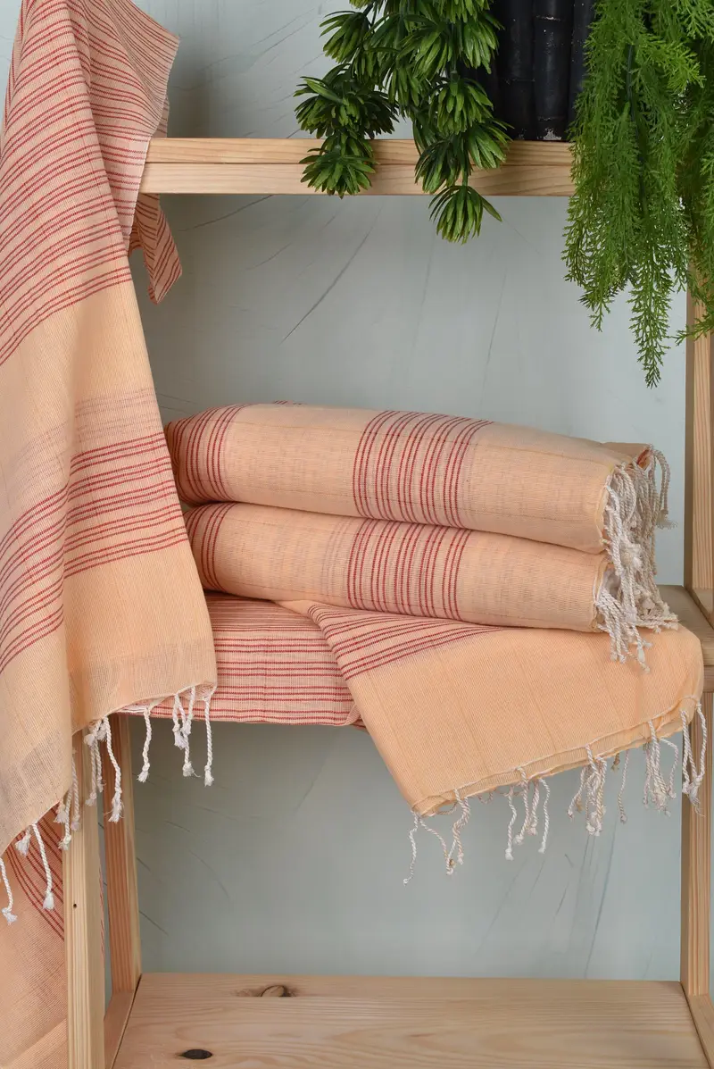 70x40 Cotton Striped Towel, Organic Turkish towel, Spa Towel, Luxury Turkish peshtemal beach towel, Wedding Favors, Employee Gifts, Quick-dry towel - 6