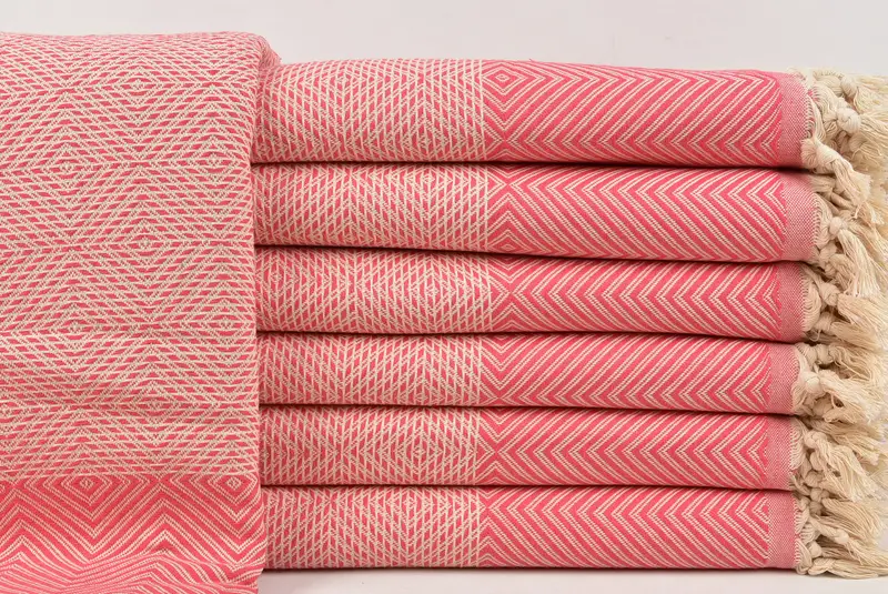 Custom Beach Blanket, Bachelorette Party Favors, Aesthetic Blanket, Woven Blanket, Personalized Blanket, Organic Throw, 92x80 Cotton Diamond Towel - 1