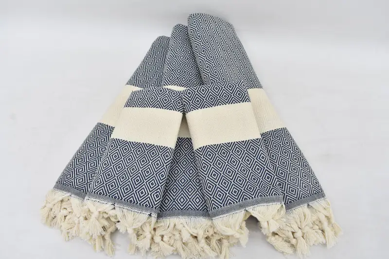 Personalized Towel, Bachelorette Towel, Turkish Towel USA, Wedding Favors, Beach Theme Wedding Gift, 70x40 Cotton Diamond Towel, Memorial Gift - 1