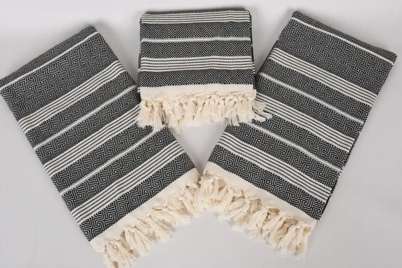 Turkish bath towel, Best Beach Towel, Custom Name Towel, Turkish Towel Beach, 70x38 Cotton Diamond Towel, Organic Beach Towel, Gift For Coworker - 6