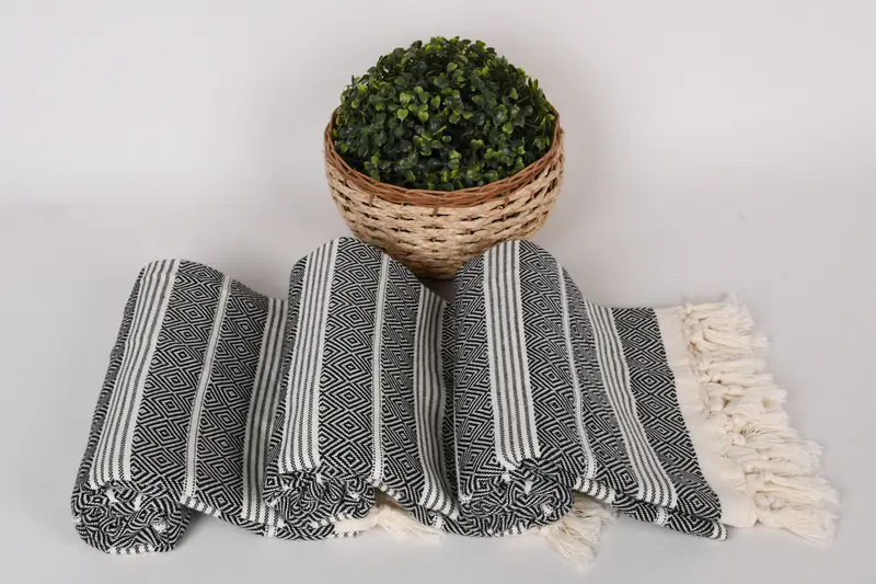 Turkish bath towel, Best Beach Towel, Custom Name Towel, Turkish Towel Beach, 70x38 Cotton Diamond Towel, Organic Beach Towel, Gift For Coworker - 8