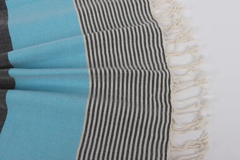 Monogram Beach Towel, Gift For Him, Handmade Turkish Towel, 68x40 Cotton Striped Towel, Sand-free towel, Bridal Shower Favor, Bridemaids Beach Towel - 8