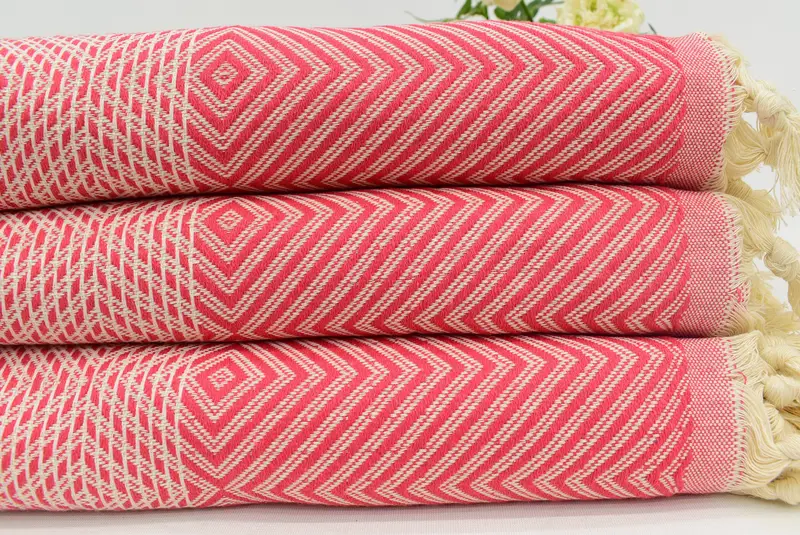 92x80 Cotton Diamond Towel, Beach Theme Wedding Gift, Personalized Gifts, Beach Wedding Favor, Couch Cover, Personalized Blanket, Decorative Blanket - 1