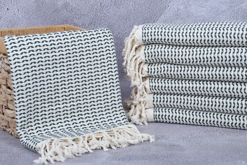Gift For Bride, Lightweight quick-dry peshtemal towel for travel, 70x40 Cotton Diamond Towel, Wedding Gift, Personalized Gift, Wedding Favors - 3