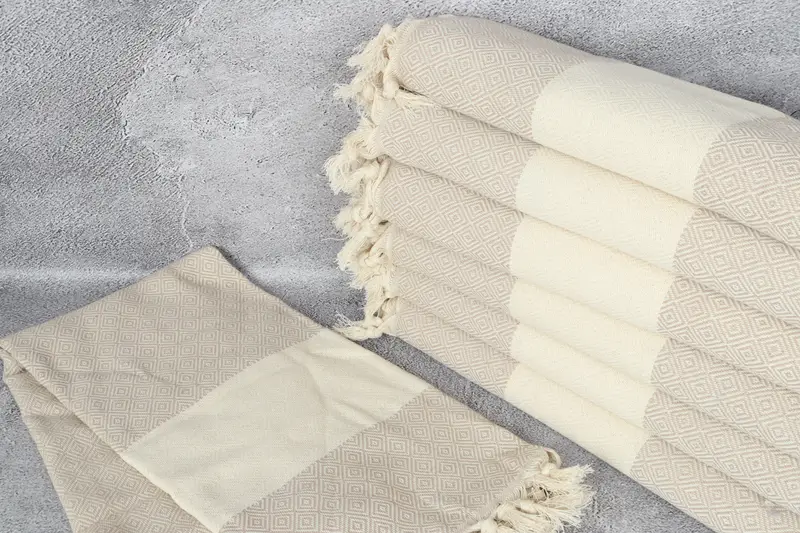 Bridal Shower Gift, Unique Gift, 70x40 Cotton Diamond Towel, Personalized Gifts, Bachelorette Party Gift, Quick-drying cotton Turkish beach towel - 2