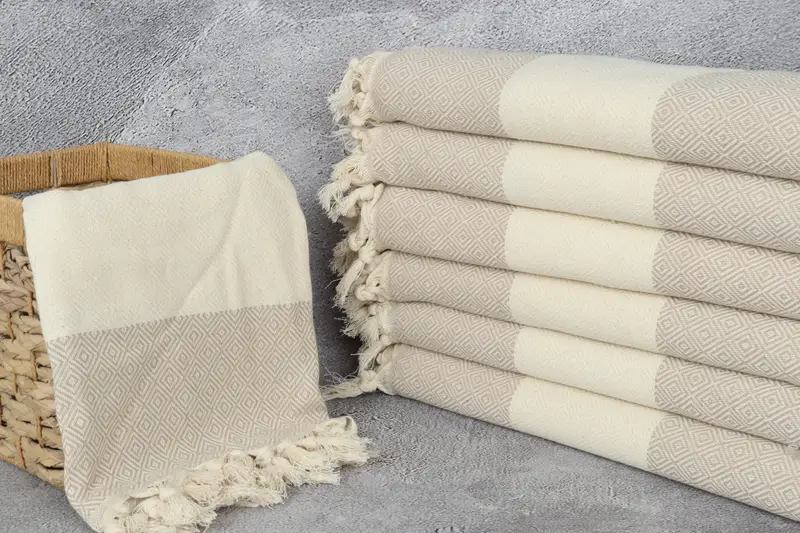 Bridal Shower Gift, Unique Gift, 70x40 Cotton Diamond Towel, Personalized Gifts, Bachelorette Party Gift, Quick-drying cotton Turkish beach towel - 3