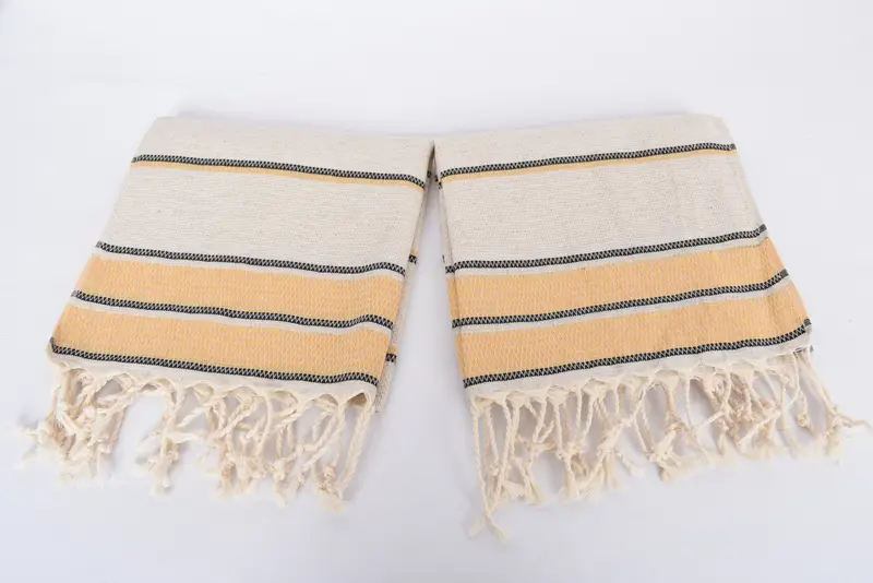 Monogram Towels, Wedding Favors, 40x20 Linen Striped Towel, Spa Gift, Bridesmaid Gift, Bachelorette Towel, Personalized Gifts, Personalized Gift - 6