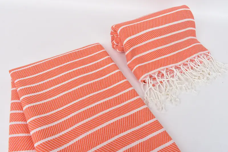 70x40 Bamboo Herringbone Towel, Fouta towel, Bachelorette Party Gifts Bridesmaids, Bachelor Gift, Handwoven Turkish bath towel, Lightweight towel - 7