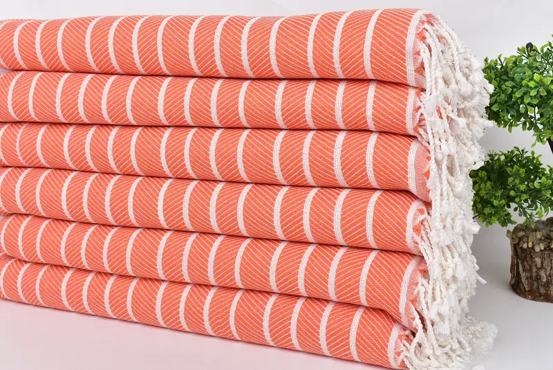 70x40 Bamboo Herringbone Towel, Fouta towel, Bachelorette Party Gifts Bridesmaids, Bachelor Gift, Handwoven Turkish bath towel, Lightweight towel - 3