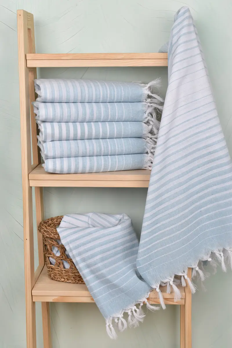 Gym Towel, Gift Towel, Lightweight towel, Holiday Towel, 70x40 Cotton Striped Towel, Bridesmaid Gift Towel, Bachelorette Party Gifts Bridesmaids - 3