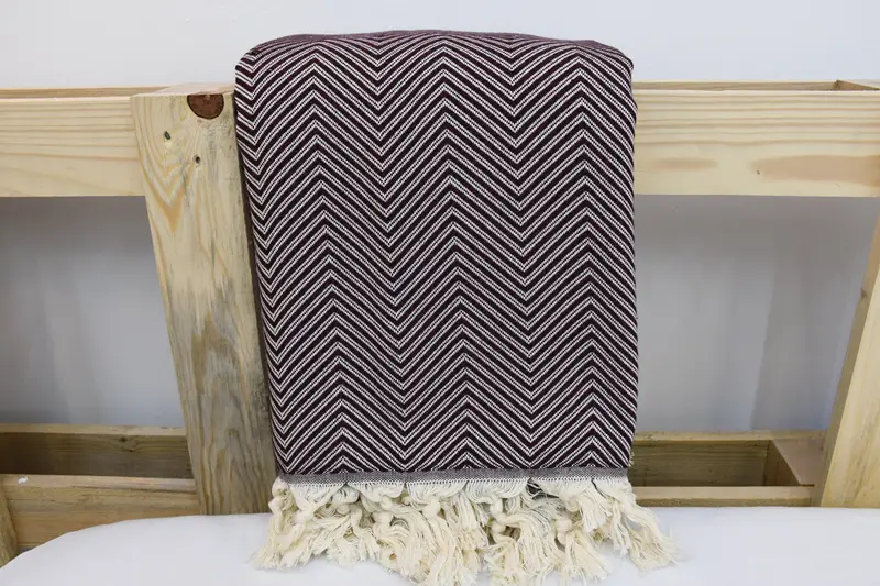 Custom Blanket, 92x80 Cotton Striped Towel, Bachelor Party Gifts, Bachelorette Party Favors, Monogram Blanket, Wedding Anniversary Gift - 6