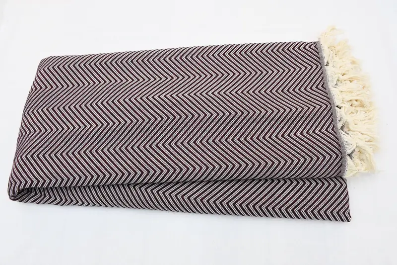 Custom Blanket, 92x80 Cotton Striped Towel, Bachelor Party Gifts, Bachelorette Party Favors, Monogram Blanket, Wedding Anniversary Gift - 3
