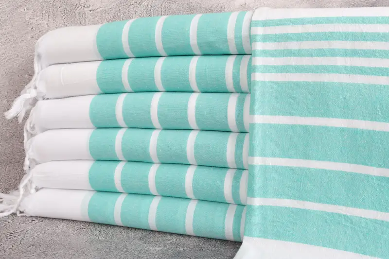 Bridal Party Gifts, Gifts For Him, Personalized Kitchen Towel, 40x20 Cotton Striped Towel, Turkish Tea Towel, Monogram Kitchen Towel, Bachelor Towel - 1