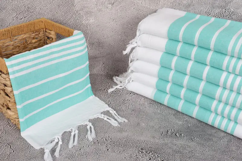 Bridal Party Gifts, Gifts For Him, Personalized Kitchen Towel, 40x20 Cotton Striped Towel, Turkish Tea Towel, Monogram Kitchen Towel, Bachelor Towel - 3