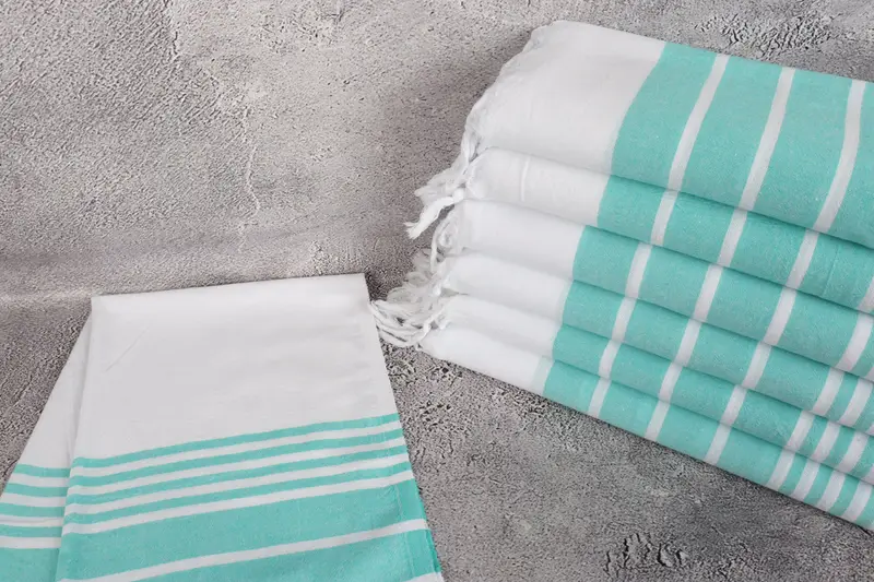 Bridal Party Gifts, Gifts For Him, Personalized Kitchen Towel, 40x20 Cotton Striped Towel, Turkish Tea Towel, Monogram Kitchen Towel, Bachelor Towel - 2