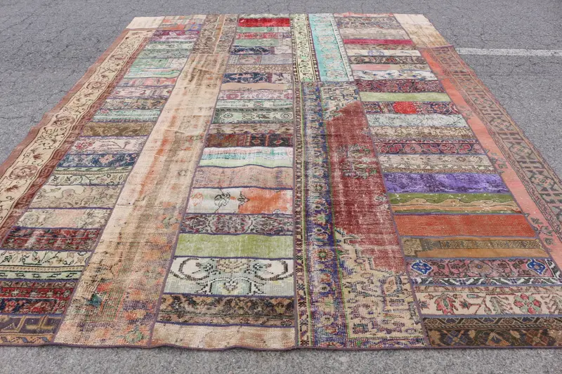 Alfombra 13x12,96 ft Beige & Azul, Diseño Animal Print