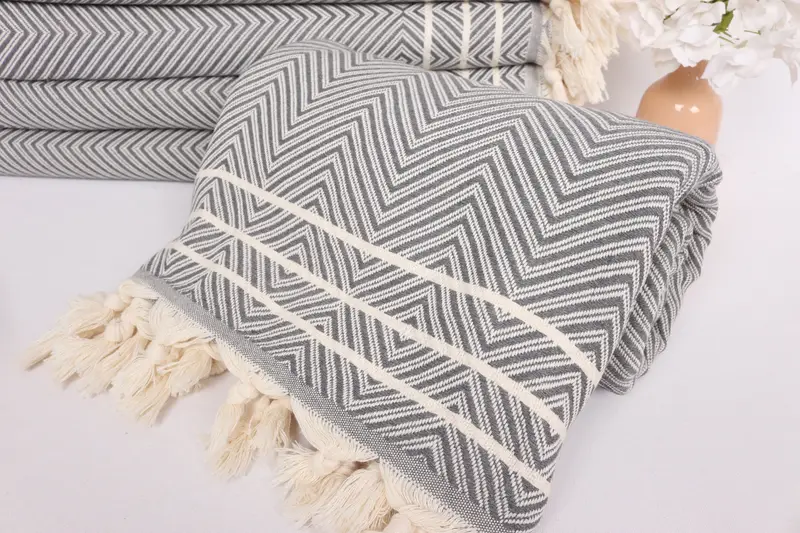Bachelorette Party Favors, Bachelorette Party Decorations, Turkish Blanket, Turkish Beach Blanket, Woven Blanket, 96x70 Cotton Diamond Towel - 4