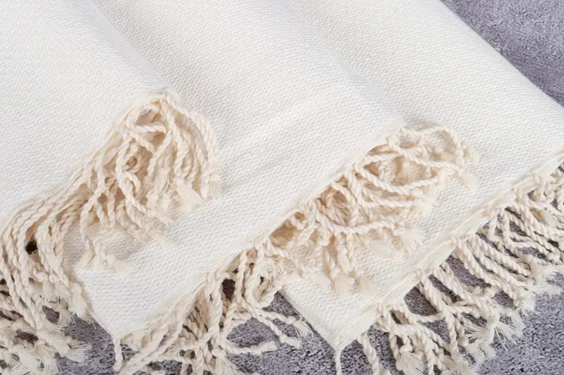 64x38 Cotton Geometric Towel, Handwoven organic Turkish towel for spa, Gym Towel, Bath towel, Custom Beach Towel, Organic towel, House Warming Gift - 5