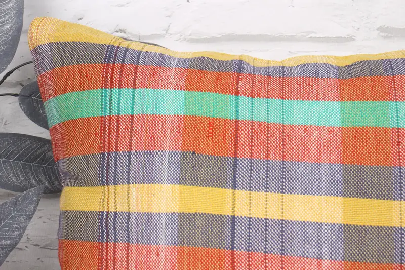 Interior Designer Pillow, Couch Pillow Cover, Kilim Pillow, Ethnical Kilim Rug Pillow, 18x18 Blue Cushion Cover, Cushion Case, Aztec Pillow Sham - 2