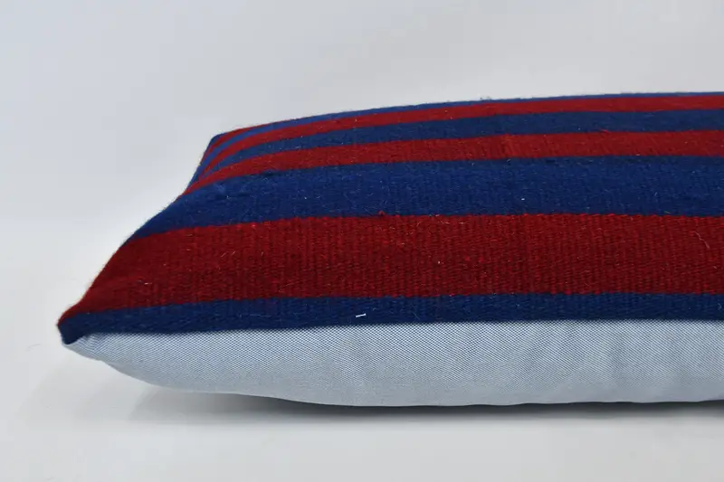 Gift Pillow, Pillow Sham, Natural Cushion Case, Ethnical Kilim Rug Pillow, Home Decor Pillow, Rustic Cushion, 16x48 Red Cushion Case - 6