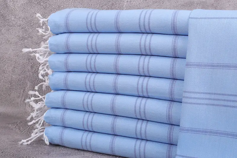 Custom Hand Towel, Summer Towel, 40x24 Cotton Striped Towel, Monogrammed Hand Towel, Wedding Day Gift For Bride, Turkish Tea Towel, Decorative Towel - 1